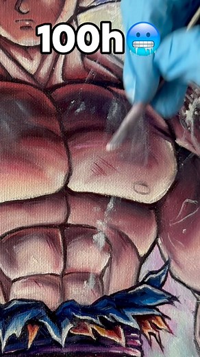 163K views · 4.3K reactions | 1 hour vs 100 hour Goku Painting | SMArtProjects | Facebook