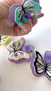 Butterfly 3D Keychain in the Hoop ITH Project Dimensional Butterfly Key Fob Snap Tab Machine Embroidery Designs ITH Gift Tag Butterfly Wings - Etsy