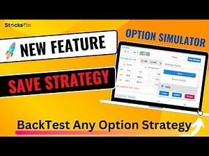 Option Simulator New Feature Save Strategy || BackTest any Option Strategy
