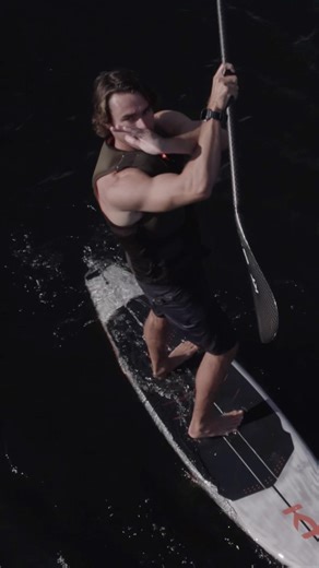 SUP foiling behind the boat: ❌ Ropes required #foiling #supfoil #foilsurfing #wakefoiling