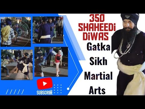 Gatka // Sikh martial arts demonstration // Delhi Nagar kirtan // Sikh martial arts