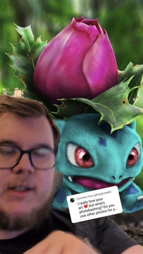 what is photobashing or photomanipulation #pokemon #photoshop