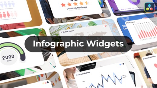 Infographic Widgets | DaVinci Resolve