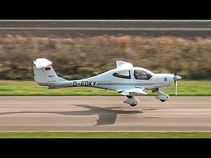 Diamond DA40TDI - Take Off, Landing, Touch and Go,Taxiing 2300 feet /700m runway
