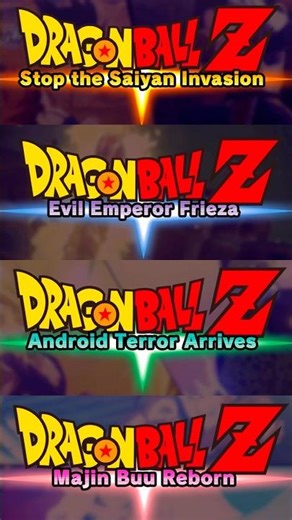 Dragon Ball Z Kakarot All Saga Intros