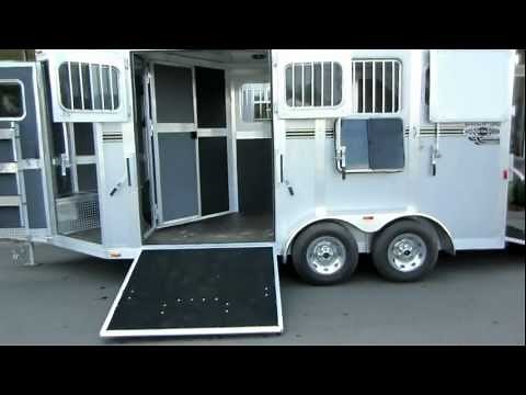 The Trailer Depot- Custom Eclipse 2 horse straight load trailer with side ramp