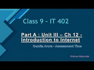 Part A - Unit III - Ch 12 - Introduction to Internet - Sumita Arora - Assessment Time