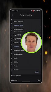How to change the Google Maps voice