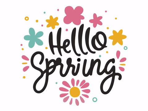 Hello Spring Designs: Flowers & Bunny Svg, Spring Svg Bundle, Easter Svg Bundle, Welcome Spring, Digital Download - Etsy UK