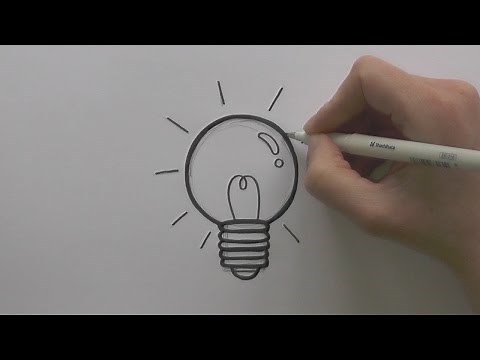 How To Draw A Lightbulb | Drawing Lesson | ZOOSHii