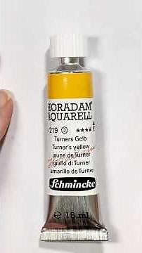 Turners Yellow Schmincke Horadam Watercolor 🎨 #watercolor #SchminkeWatercolors #swatches