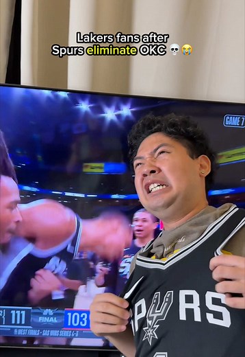 Lakers fans after Spurs eliminate OKC… 😱💀😭