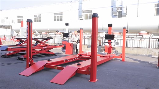 3D Wheel Alignment Machine Four Post Car Hoist Wheel Balancing Machine for Tire Shop / Wheel Alignment System