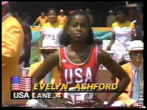 Olympics - 1984 Los Angeles - Track - Womens 100 m - 1st Round - USA Evelyn Ashford imasportsphile