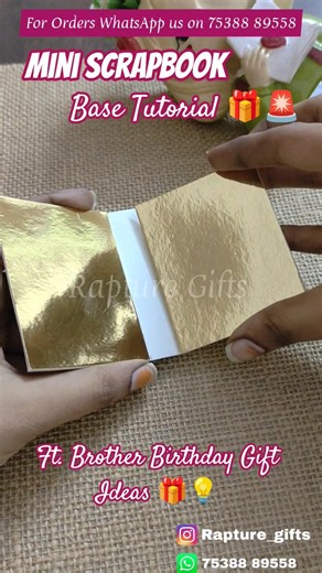 Photo Album Base making🎁👩‍❤️‍💋‍👨| Mini scrapbook base | Tutorial🚨| Birthday Scrapbook