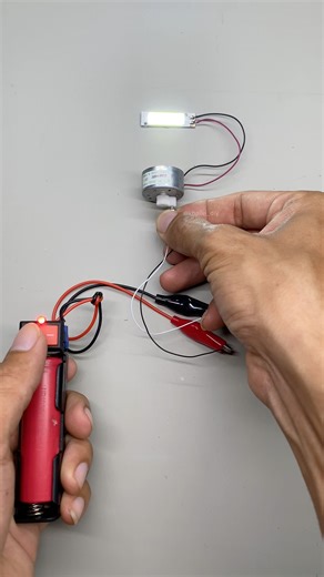 Generator with hight speed motor #scienceproject #motor #generator