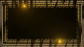 Abstract Luxury Golden Frame Animation, Modern Frame Template For...