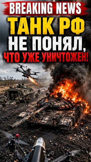 Russian tank didn't realize it was already destroyed!
