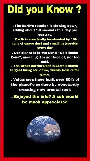 Earth Facts That Will Surprise You Fast ⏩