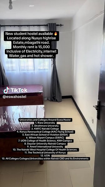 Student Hostel Available in Nairobi - Affordable Monthly Rent