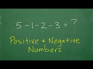 5 – 1 – 2 – 3 = ? (adding and subtracting positive and negative numbers)