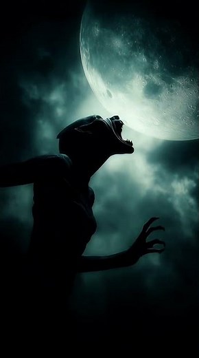 Spooky Werewolf - What Lurks Beyond the Moonlight? #werewolf #scary #horror - Creepy Horror Loop 4K