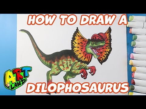 How to Draw a Dilophosaurus | Jurassic World: Rebirth