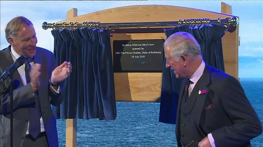 Prince Charles officially opened the Beatrice Offshore Wind Farm off the coast of Caithness. His Royal Highness the Duke of Rothsay met wind farm workers and visited SSE Renewables in Wick to mark the opening. | The Royal Family Channel
