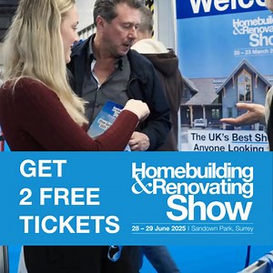 Did you know that for a limited time only you can get 2 FREE tickets to the Southern Homebuilding & Renovating Show? Join us for a weekend filled with the latest in home renovation and leave equipped with everything you need to make your project a success. Don't miss out get your tickets today and we'll see you at Sandown Park, Surrey! *Ticket offer expires at 3pm 29th June 2025. Saving based on one-day ticket door price. Children 16 and under go free. | Homebuilding & Renovating