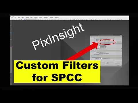 PixInsight - Custom filters for SPCC