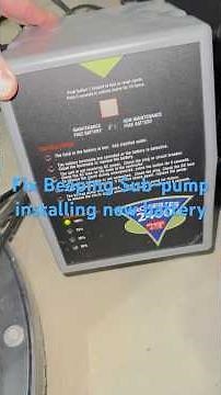 Battery backup beeping - sump pump. Easy fix. #battery #sumppump #homerepair #fix #homeutilities