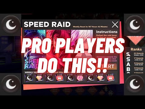 Don't Do Speed Raid Before You Watch This Video! The Best Tips in Anime Dimensions👌| 2023