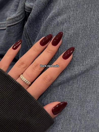 #recommendations #beauty #girls #nails #darkred #darkrednails #red