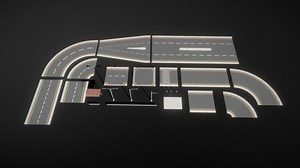Modular City Road Pack – Game Ready - Download Free 3D model by Salah3D (@abbasyounis214)