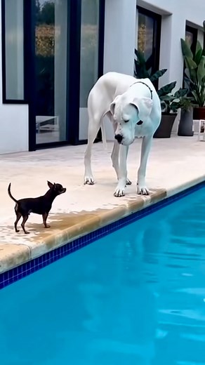 552K views · 17K reactions | o medo foi tão grande que caiu na piscina kkkk #dogsofinstagram #caes #dog #cachorro #perros #reelsviral #fyy #humorviral #funnyvideos #funny #humor | Pitbulleumviciooficial | Facebook