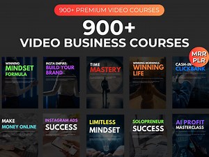 900+ MRR Video Courses Bundle, PLR, Business Courses, Master Resell Rights, Marketing Courses, Digital Products, Digital Marketing - Etsy