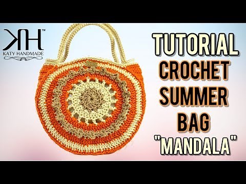 TUTORIAL BORSA UNCINETTO "Mandala" - DIY CROCHET BAG ● Katy Handmade