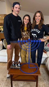 1M views · 36K reactions | Happy second night of Hanukkah. ✨ Join me with Ashton Kutcher and Mila Kunis as we light candles together. Ashton “Rabbi Kutcher” walked us through how to light the menorah again and Mila reminded us why this holiday feels so special, because lighting a menorah is meant to be communal. Tune in every day at 11am ET throughout all 8 nights of Hanukkah to see who joins next. #BringOnTheLight  | Noa Tishby | Facebook