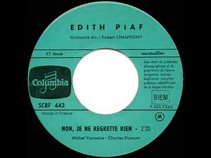 The “Inception” kick song: Edith Piaf - Non, je ne regrette rien (No Regrets) (1960 French version)