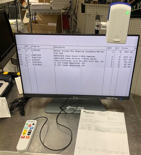 used ONYX 22 inch video magnifier - Freedom Scientific