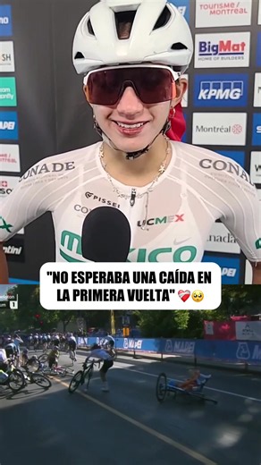 ¡VOLVERÁS MÁS FUERTE! ❤️‍🩹 💪 🇲🇽 Atzi y el dolor de no poder terminar la carrera en ruta sub-23 del Campeonato Mundial de Ciclismo. La mexicana sufrió una caída en la primera vuelta.