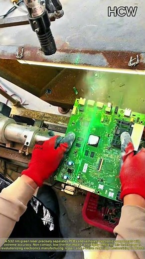 Green Laser PCB Separation: Insane Precision in Action.