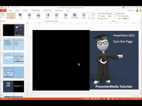 PowerPoint 2013 Page Curl Transition Effect