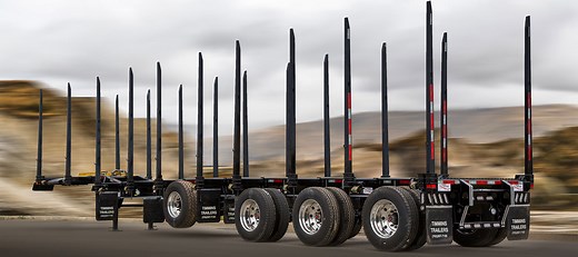 Timmins : semi-trailer for transporting logs | Deloupe