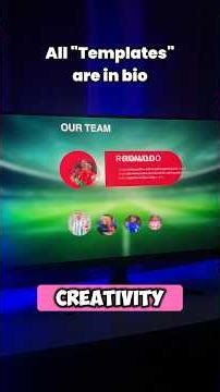 Creative team slide to make your presentations amazing #design #ppt #powerpoint #tutorial #shorts