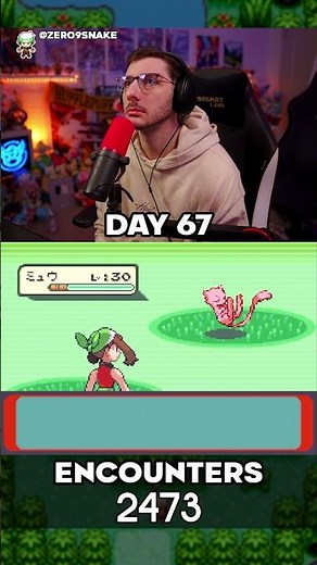 Day 67 of Shiny Hunting Mew in Pokemon Emerald