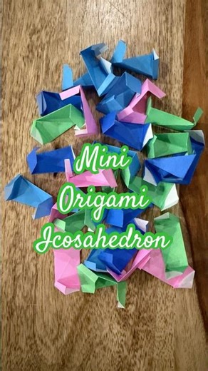 30 UNITS!!! ⚛️ TIME LAPSE 🕖 #origami #geometry #icosahedron