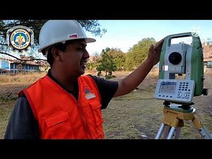 estacionamiento y manejo de estación total Leica ts07 plus