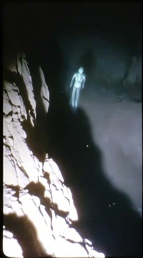 Glowing Cave Alien caught on 70s Tape! #alien #cave #paranormal