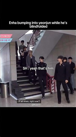 Enhypen bumping into yeonjun #enhypen #kpop #fyp #shorts